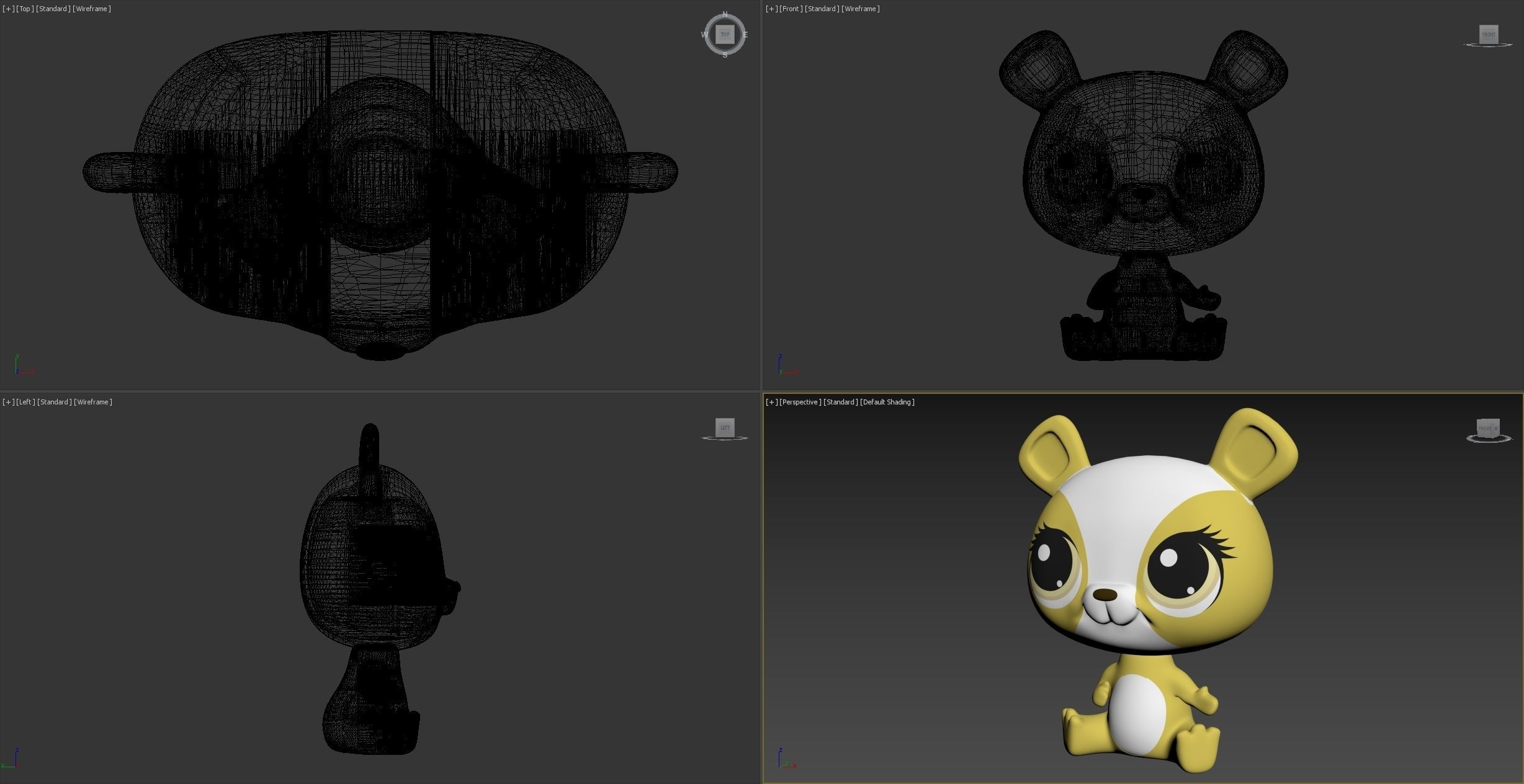 Cute creature 3D model_6