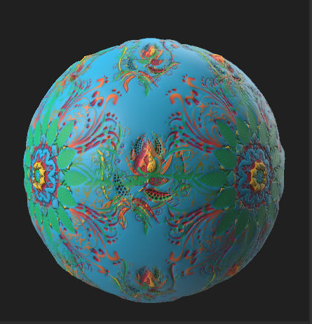 22 Dooles Surfaces PBR Texture Flowers style Texture_13