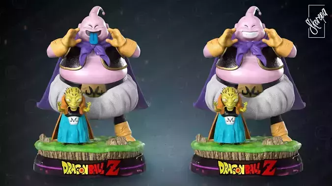 Majin Buu and Babidi 3D print model