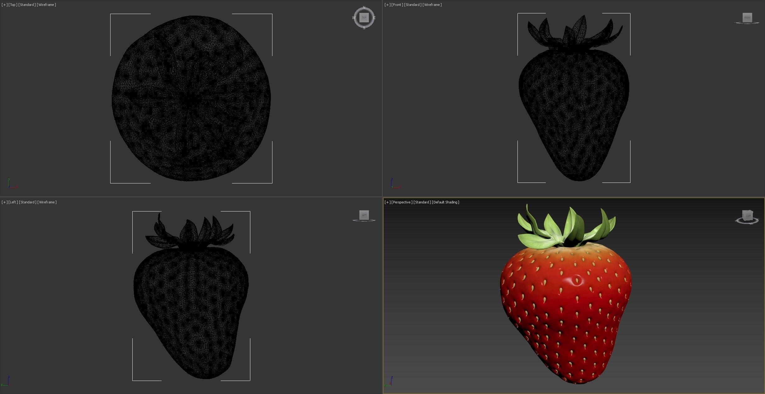 Strawberry 3D model_3