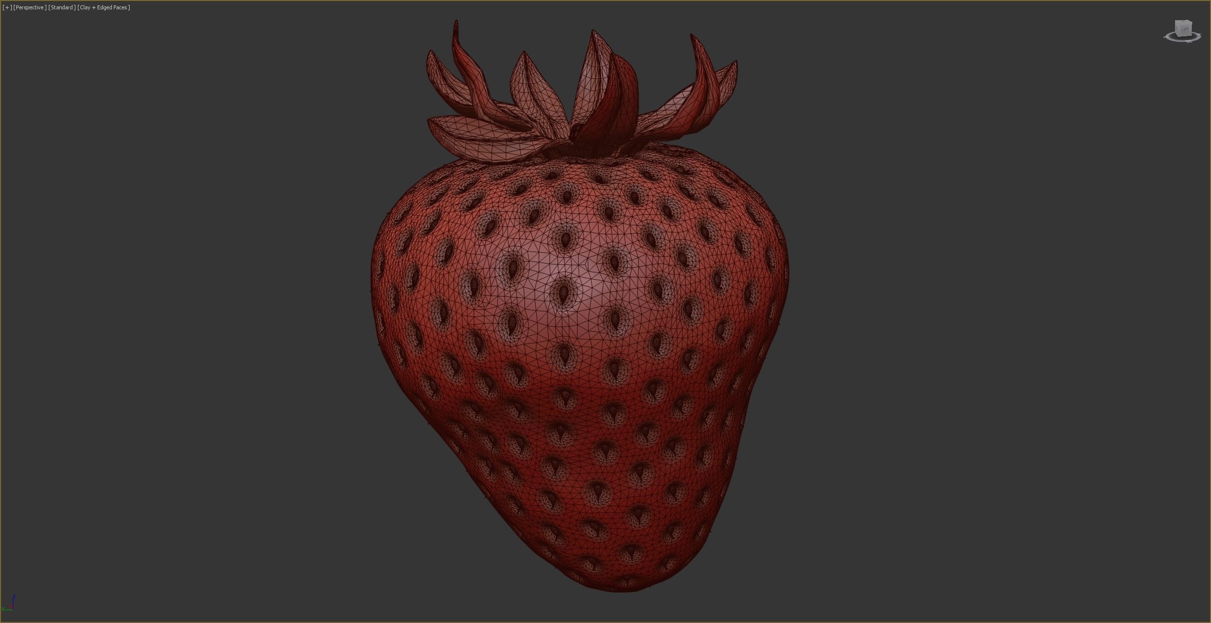 Strawberry 3D model_4
