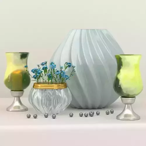 Decorative set Forget-me-nots