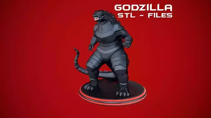 Godzilla Sculpture digital STL-files