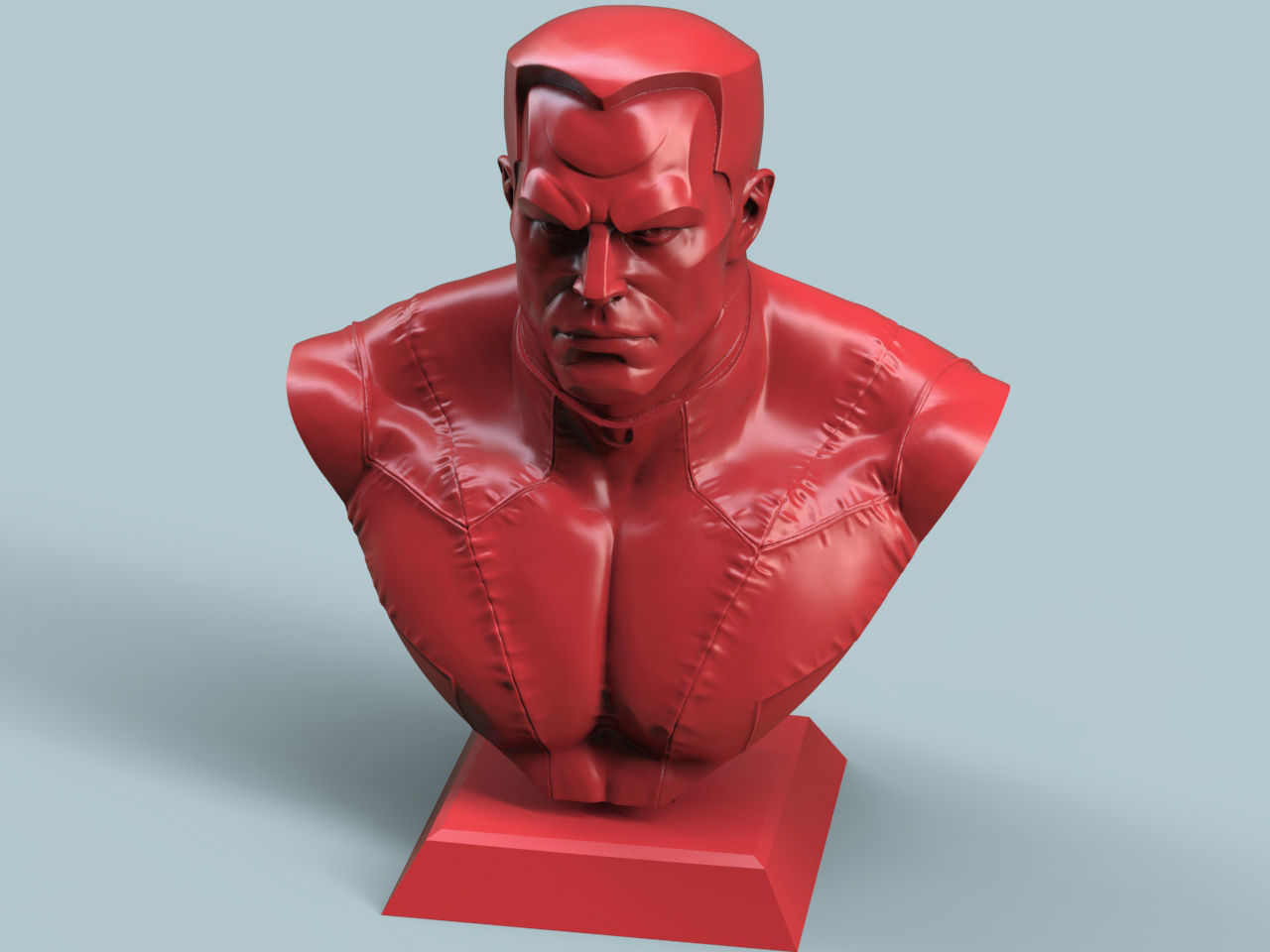 Colossus Bust 3D print model_2