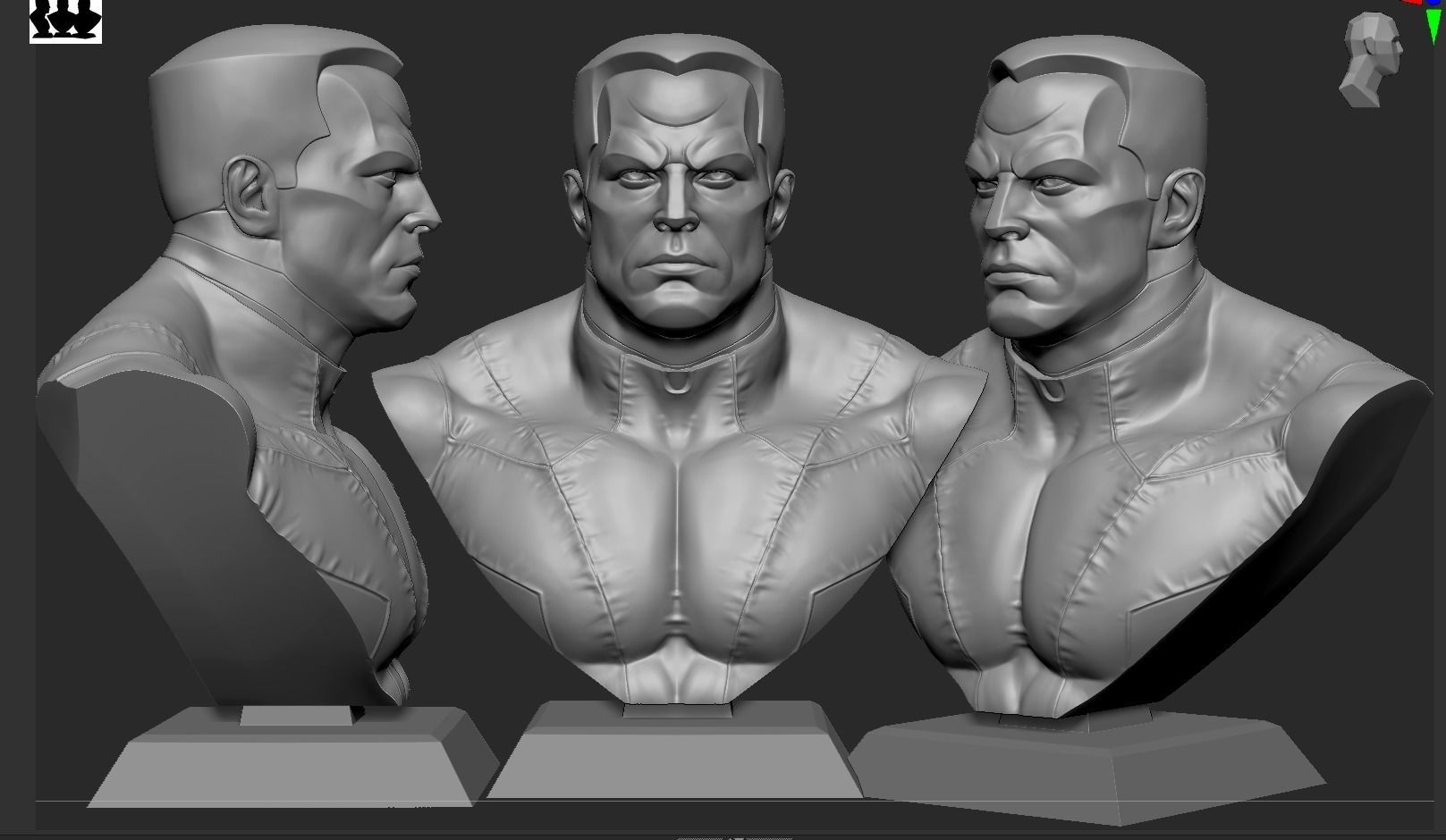 Colossus Bust 3D print model_13