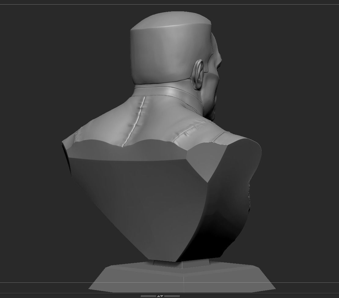 Colossus Bust 3D print model_10