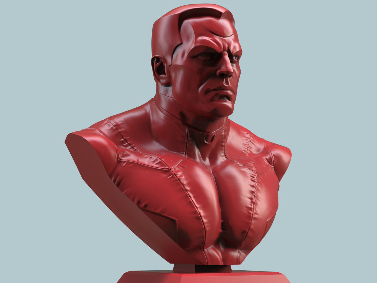 Colossus Bust 3D print model_3