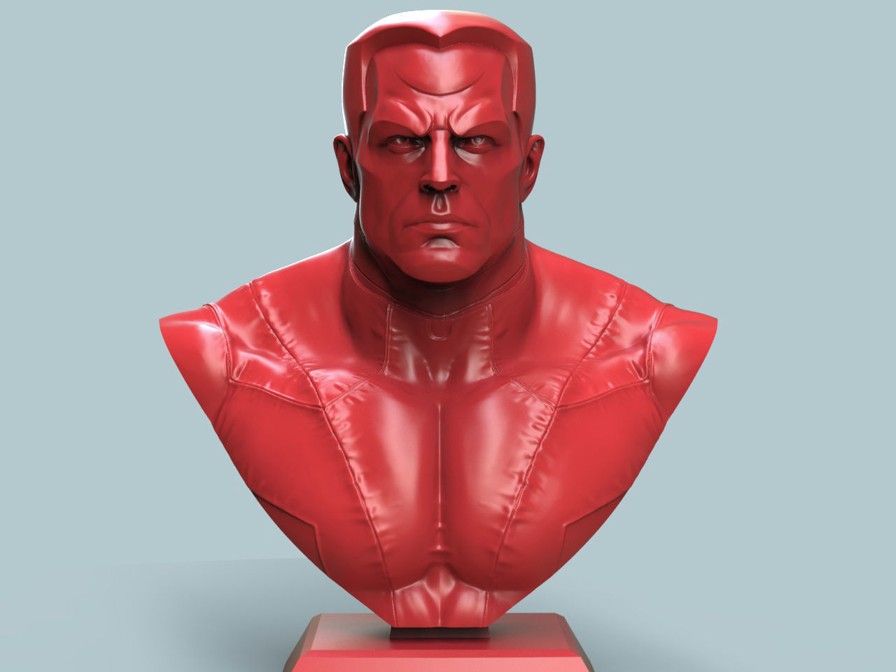 Colossus Bust 3D print model_1