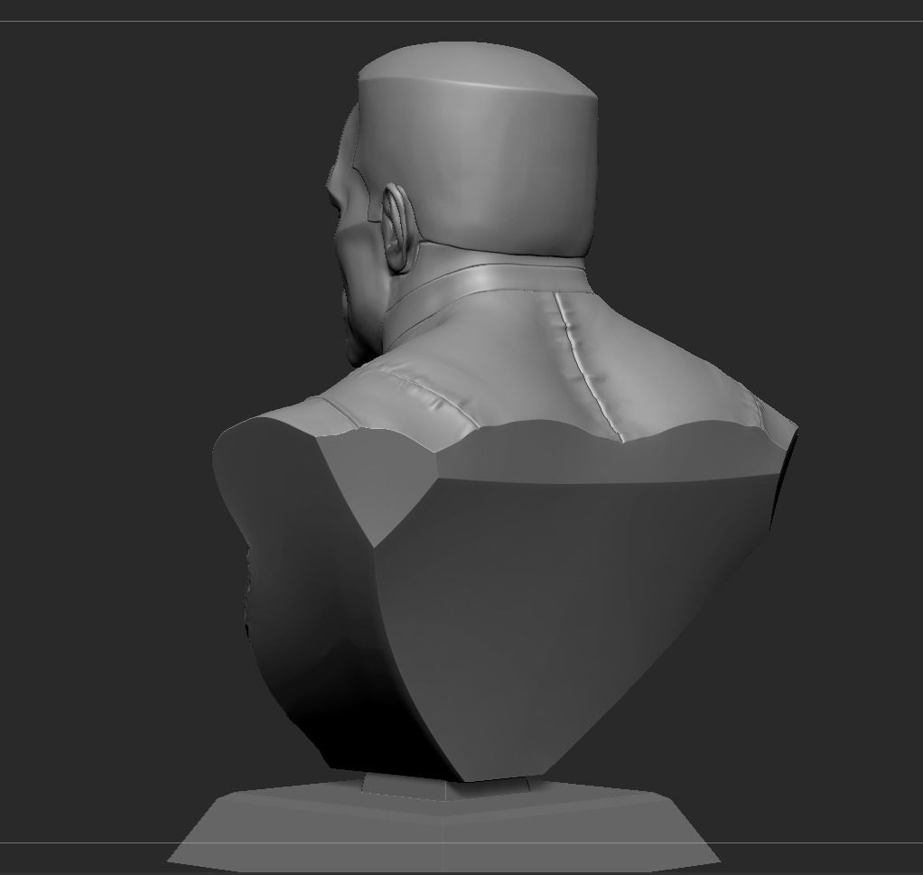 Colossus Bust 3D print model_8