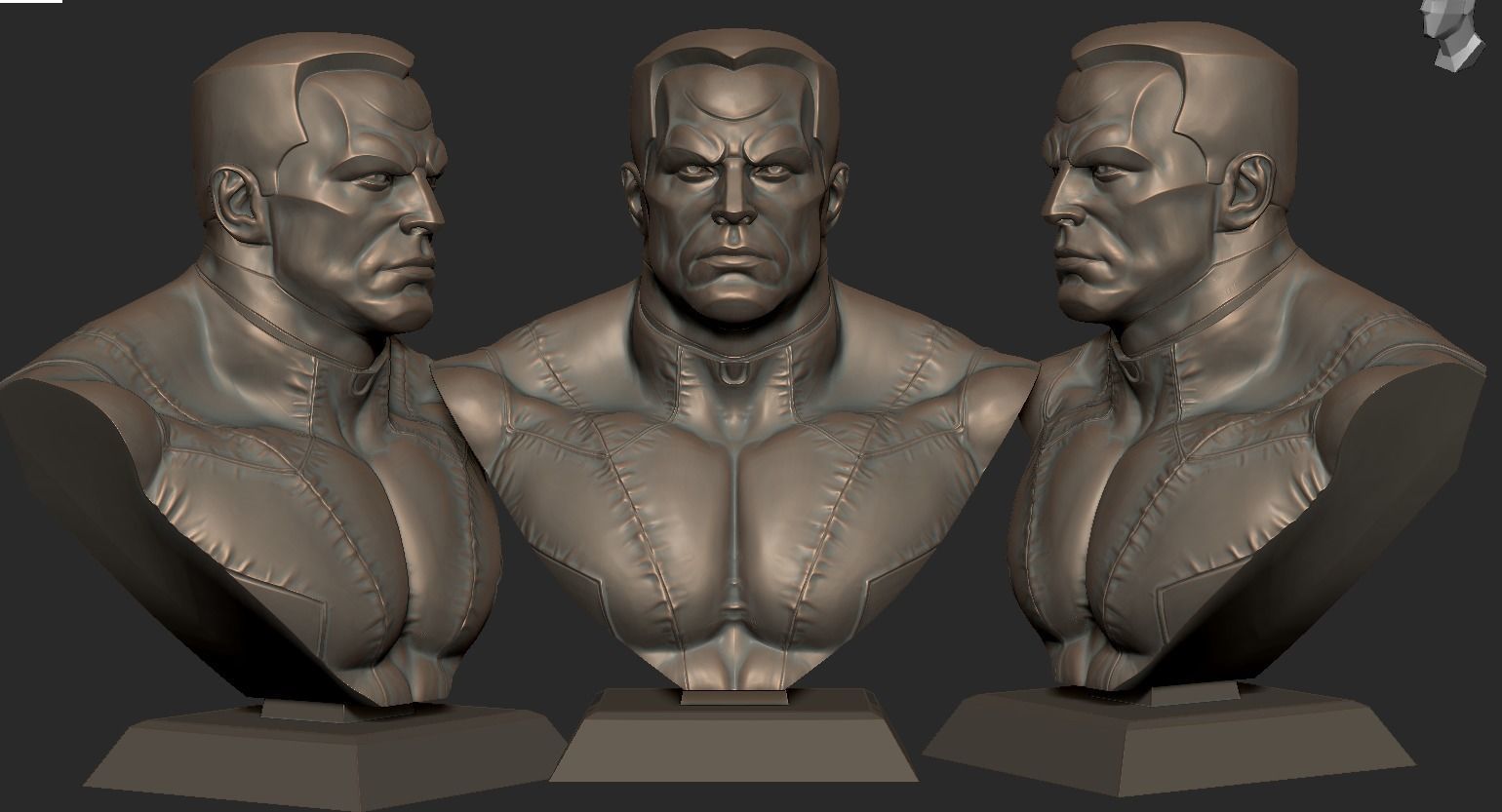 Colossus Bust 3D print model_14