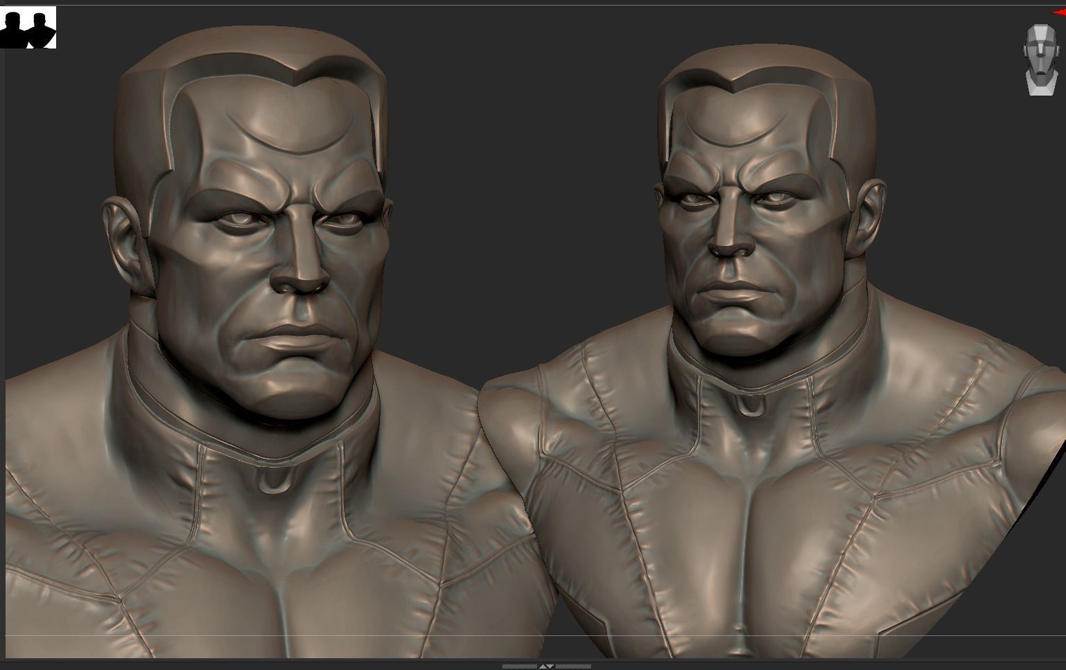 Colossus Bust 3D print model_15