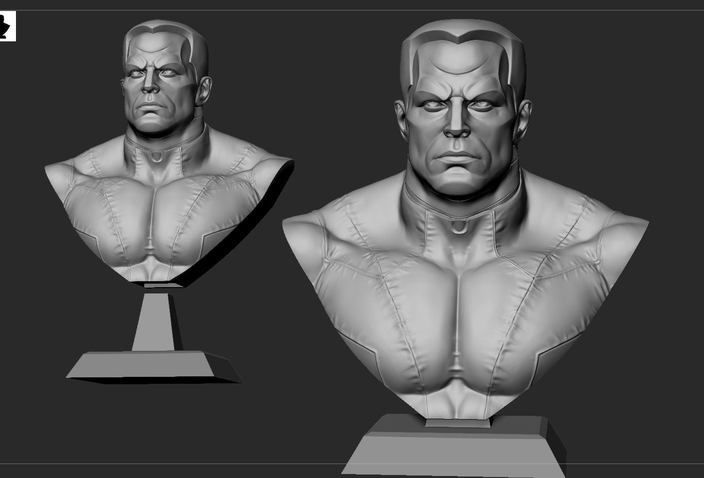 Colossus Bust 3D print model_17
