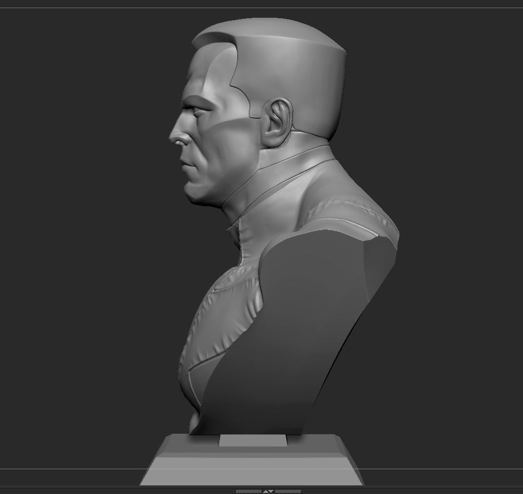 Colossus Bust 3D print model_7