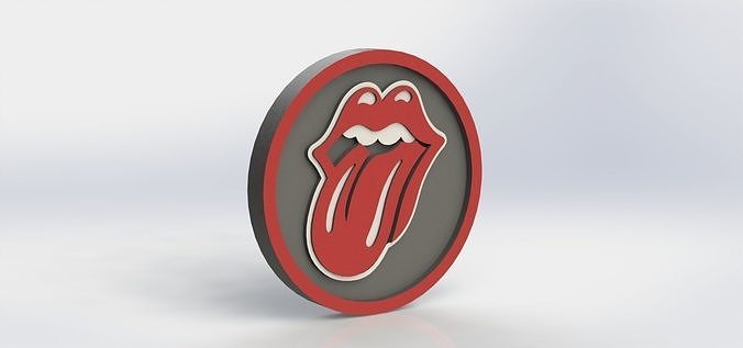 Rolling Stones Plaque 3D print model