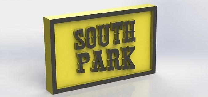 Southpark Plaque 3D print model