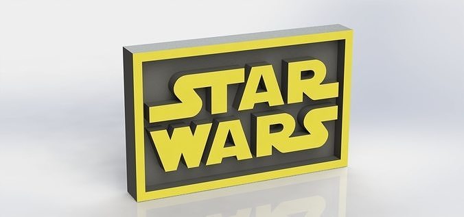 Star Wars Plaque 3D print model