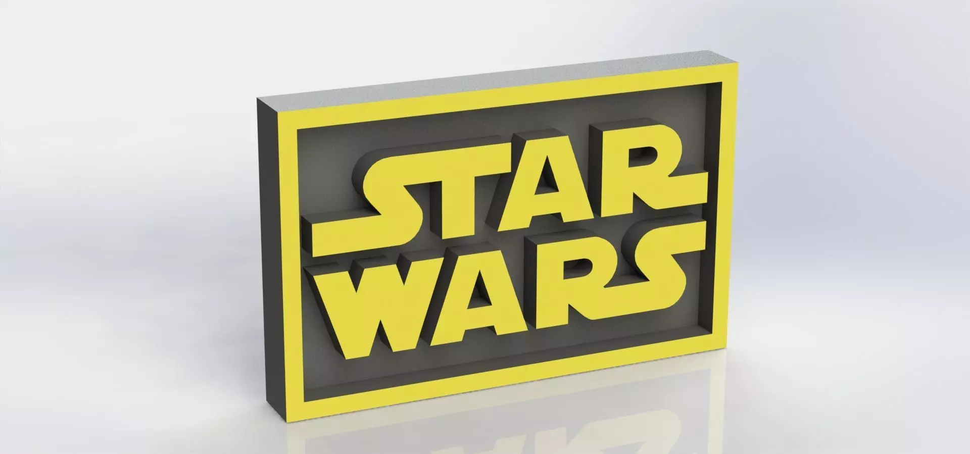 Star Wars Plaque 3D print model_0