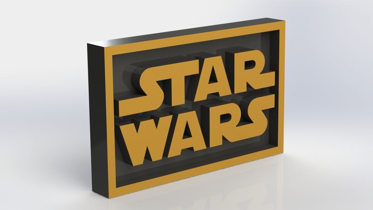 Star Wars Plaque 3D print model_1