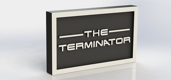 Terminator Plaque 3D print model