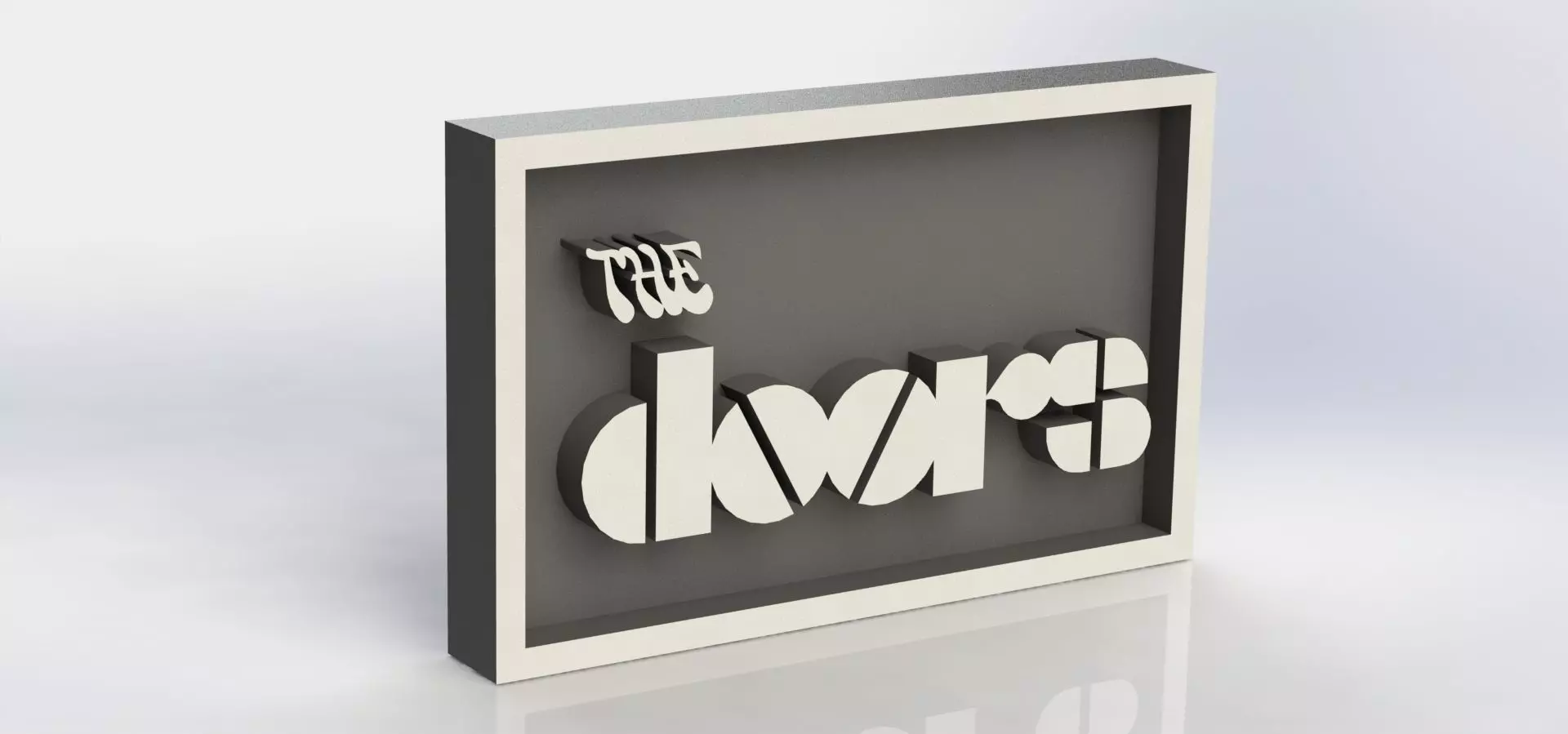 The Doors Plaque 3D print model_0