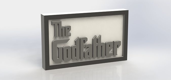 The Godfather Plaque 3D print model