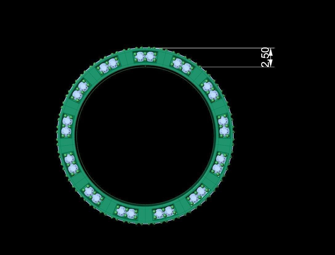 Wedding Ring Set Diamond Ring Jewelry Design-V12VC 3D print model_17