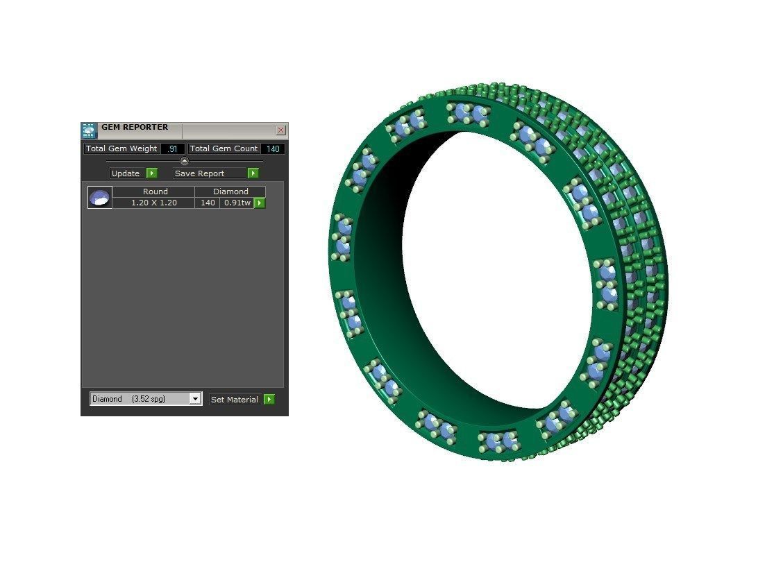 Wedding Ring Set Diamond Ring Jewelry Design-V12VC 3D print model_15