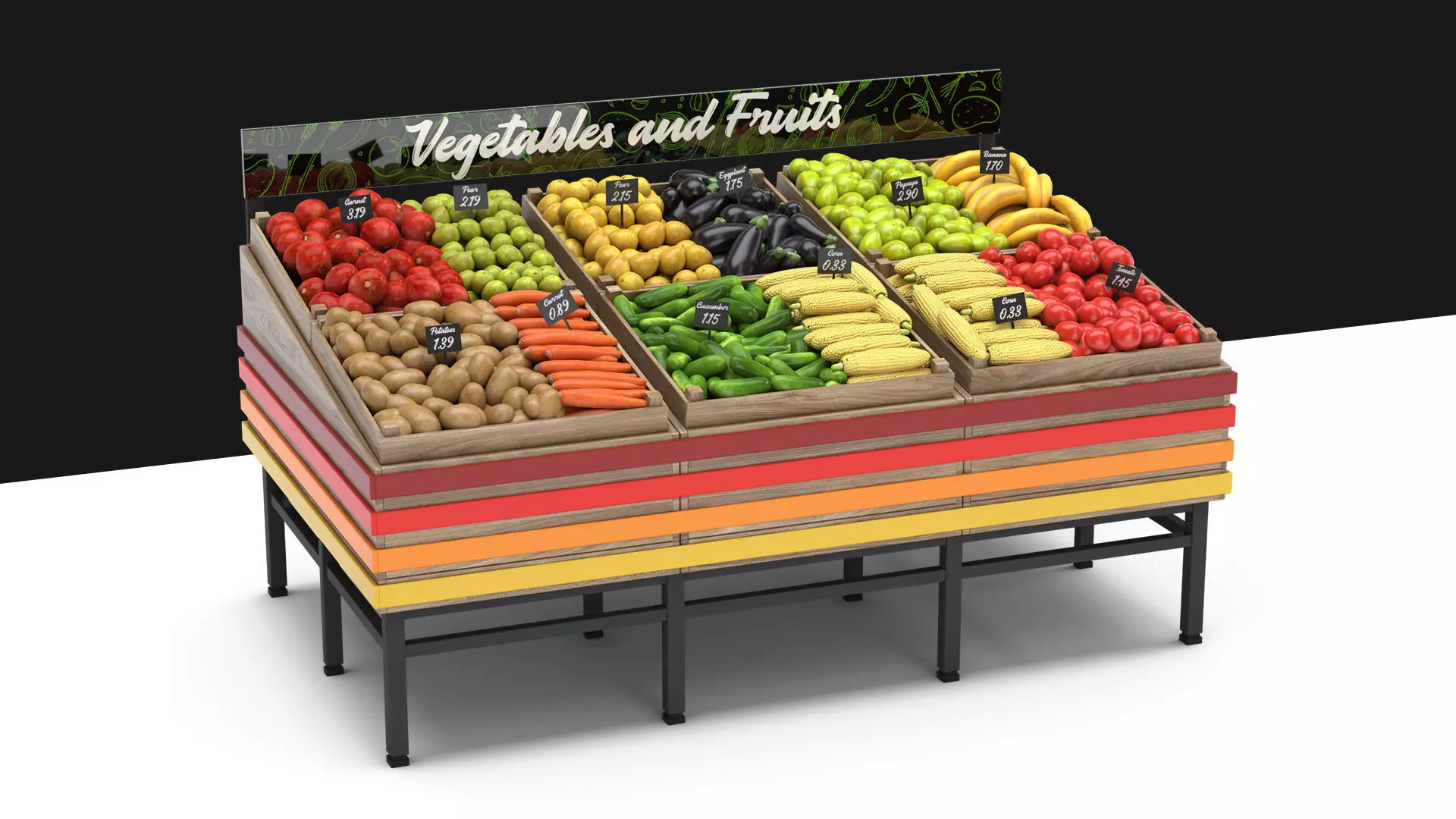 Vegetable Racks 3D model