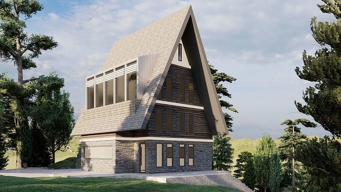 Mountain house 3D model