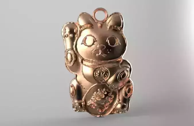 maneki neko pendant