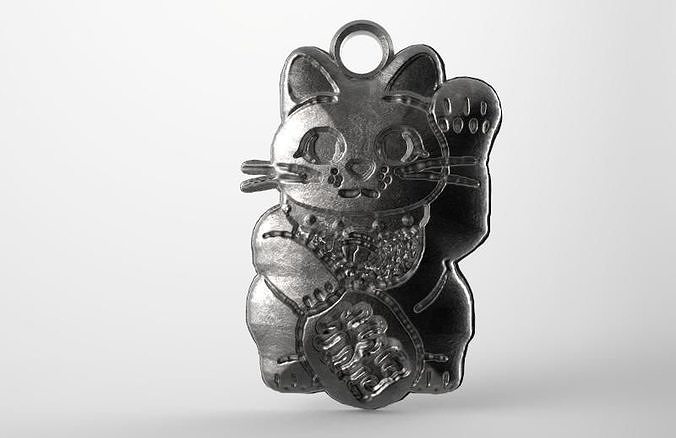 maneki neko pendant 2 3D print model