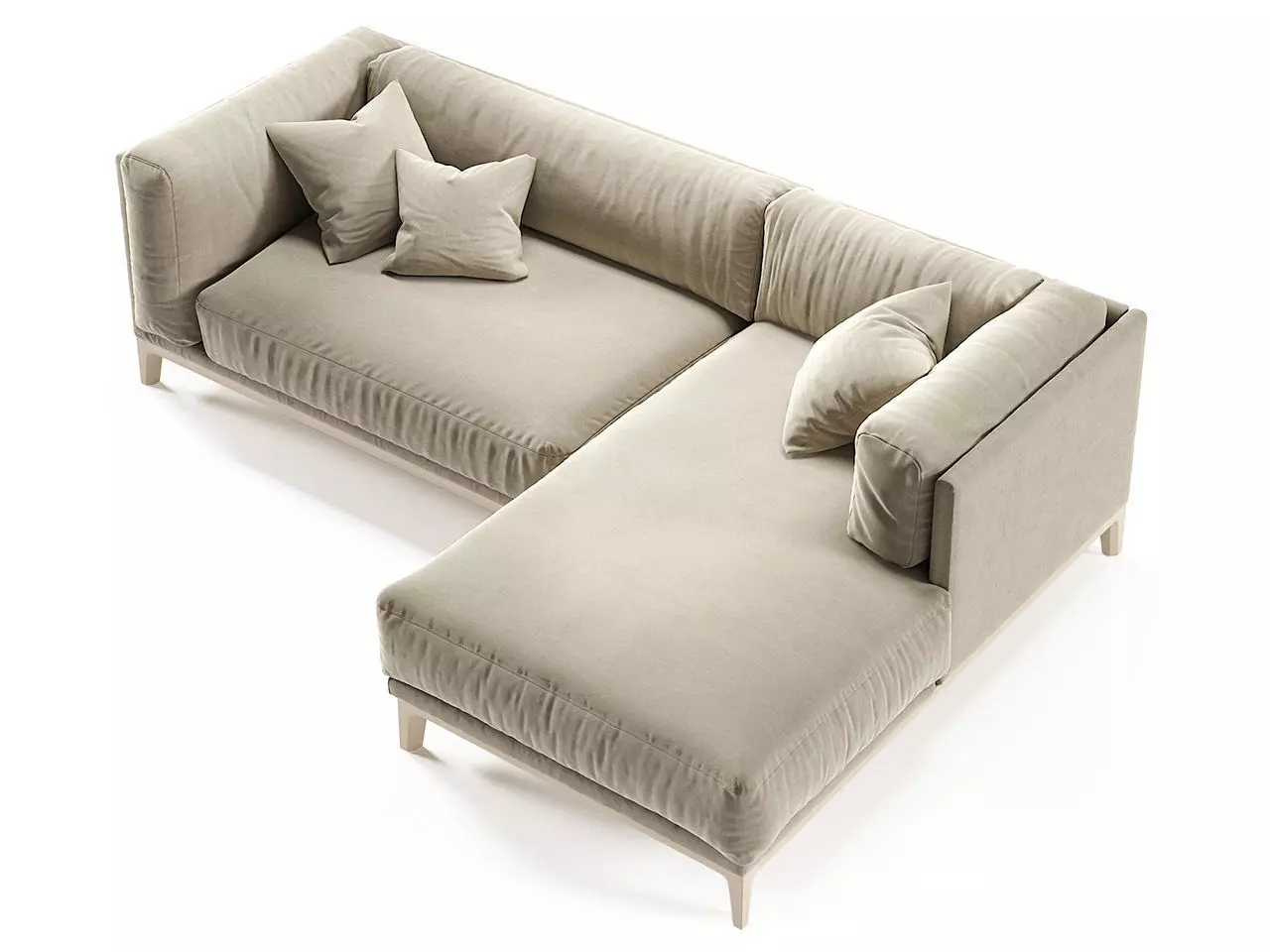 Sofa for living room Free 3D model_0