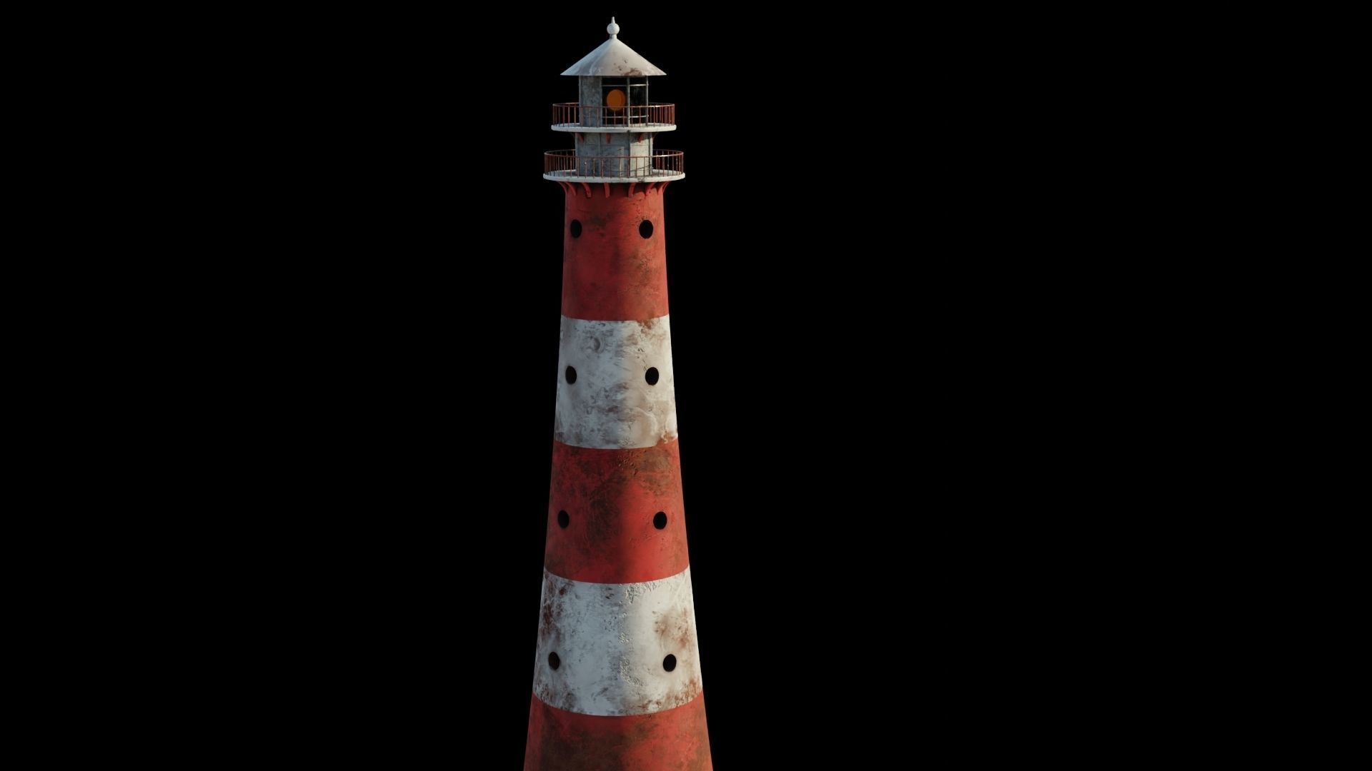 Lighthouse 3D model PBR materials Low-poly 3D model_6