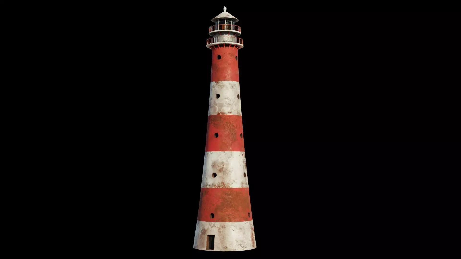 Lighthouse 3D model PBR materials Low-poly 3D model_0