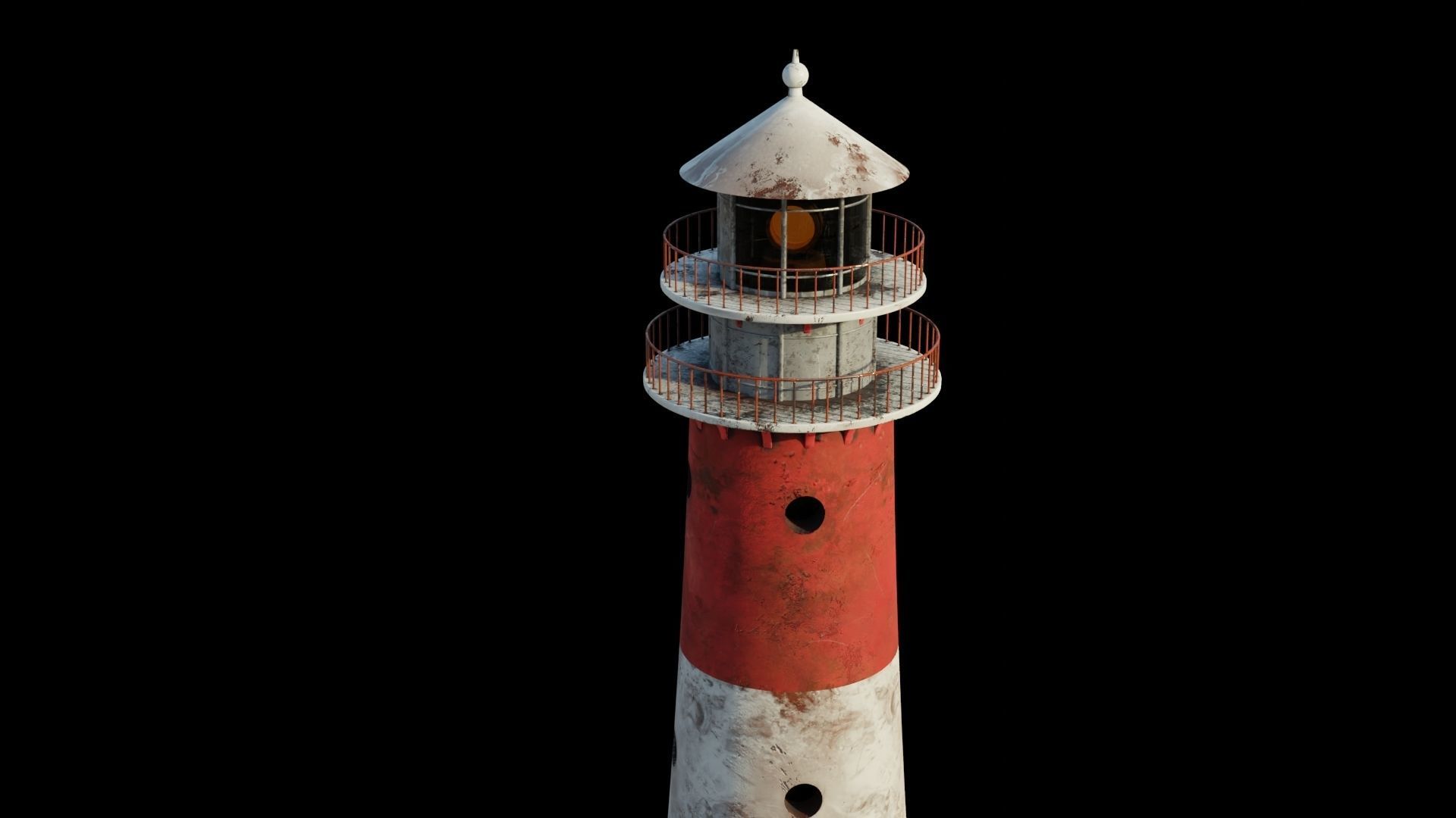 Lighthouse 3D model PBR materials Low-poly 3D model_11