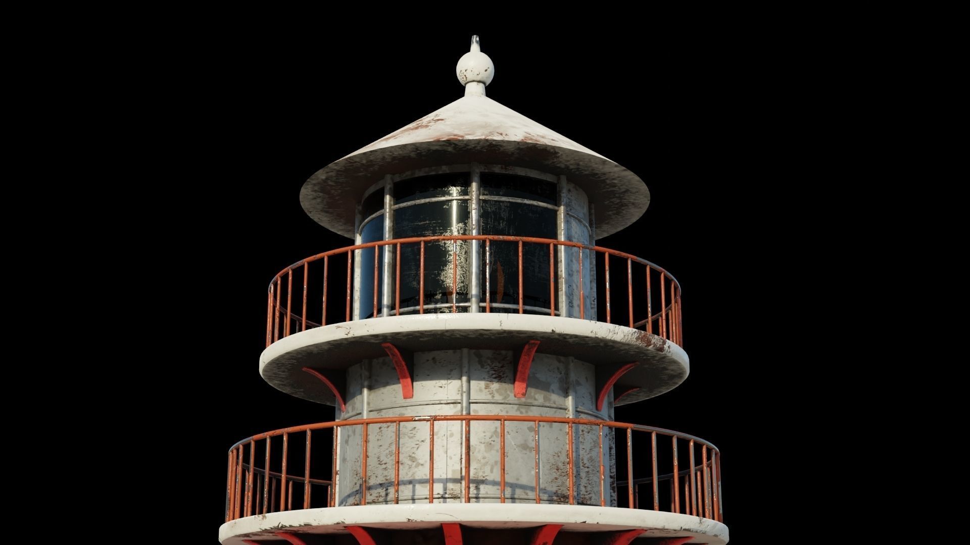 Lighthouse 3D model PBR materials Low-poly 3D model_5