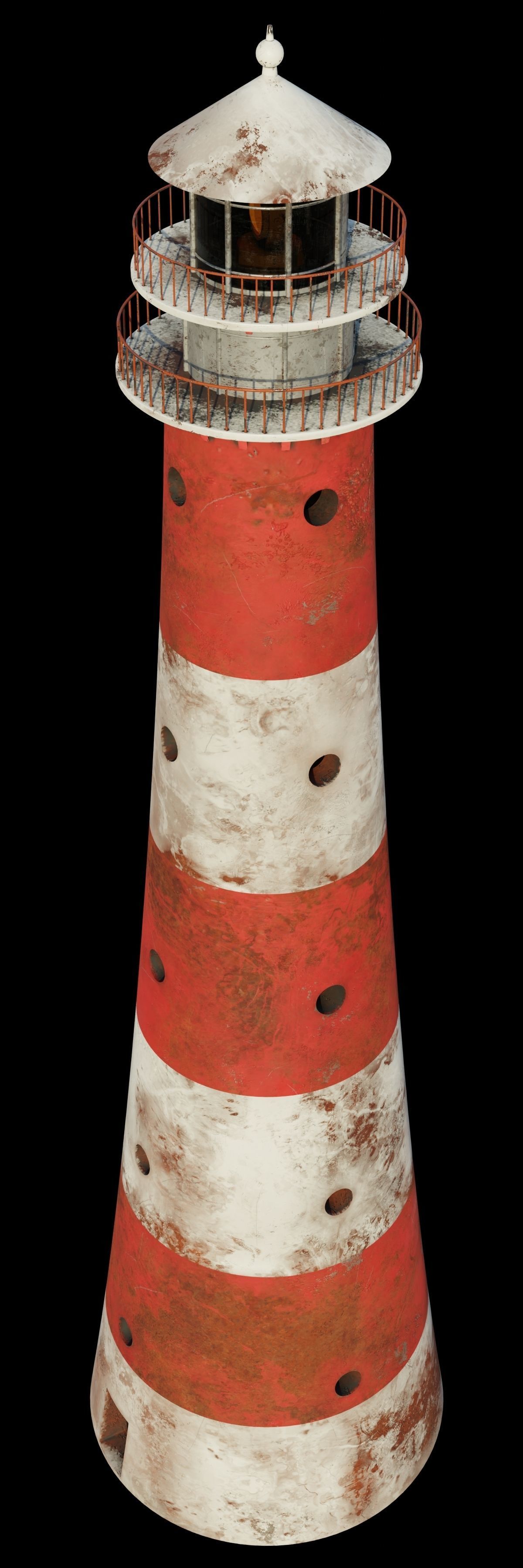 Lighthouse 3D model PBR materials Low-poly 3D model_4