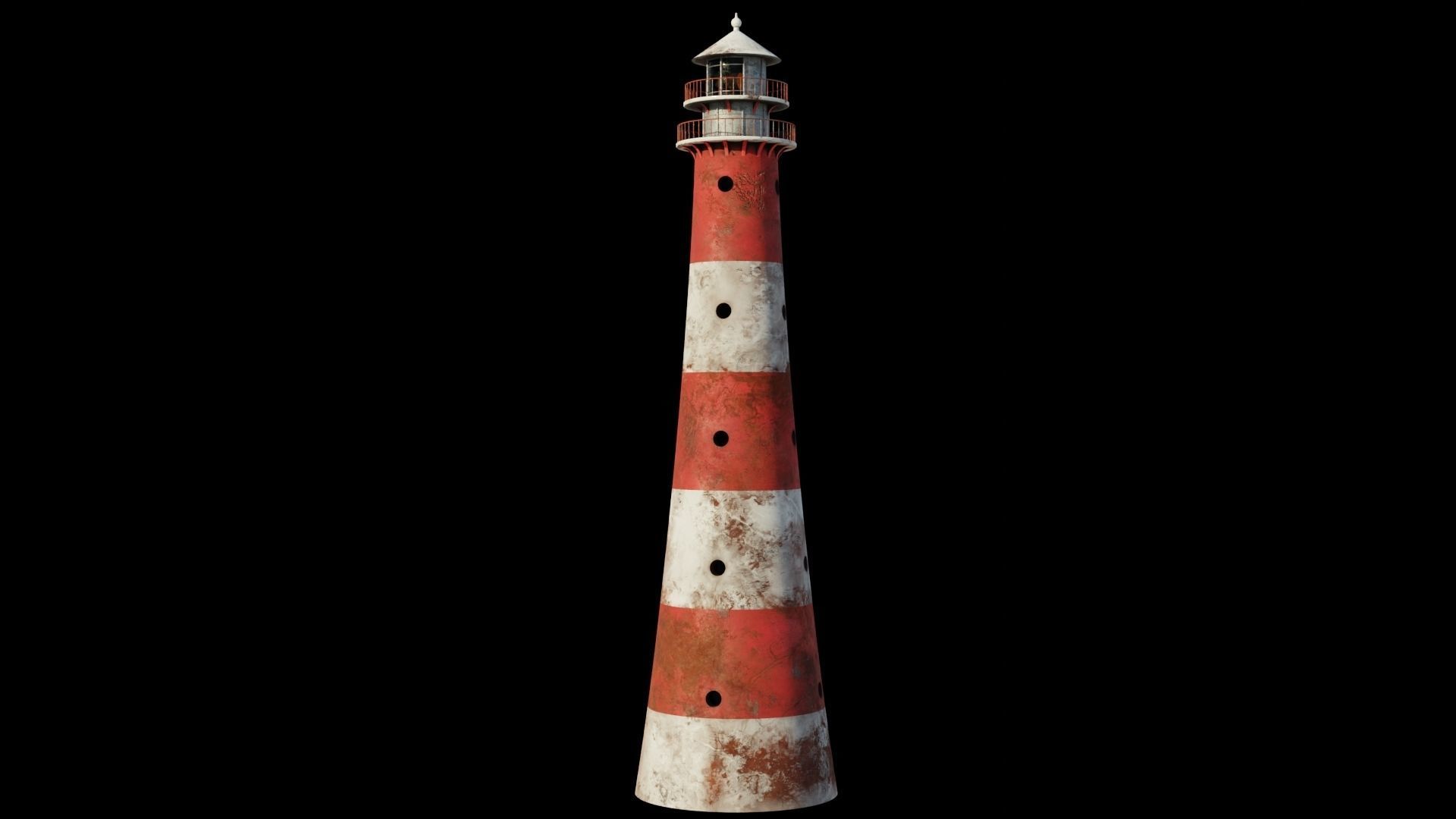 Lighthouse 3D model PBR materials Low-poly 3D model_13