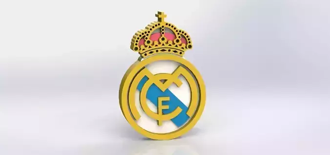 Real Madrid Logo 3D print model