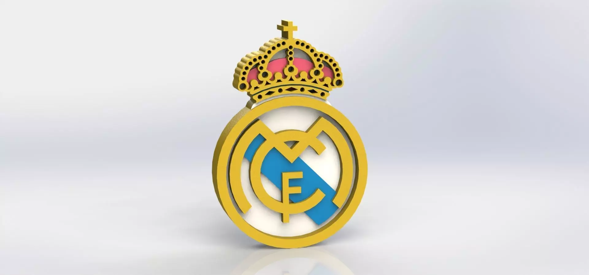 Real Madrid Logo 3D print model_0