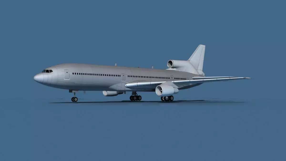 Lockheed L-1011-50 Bare Metal 3D model