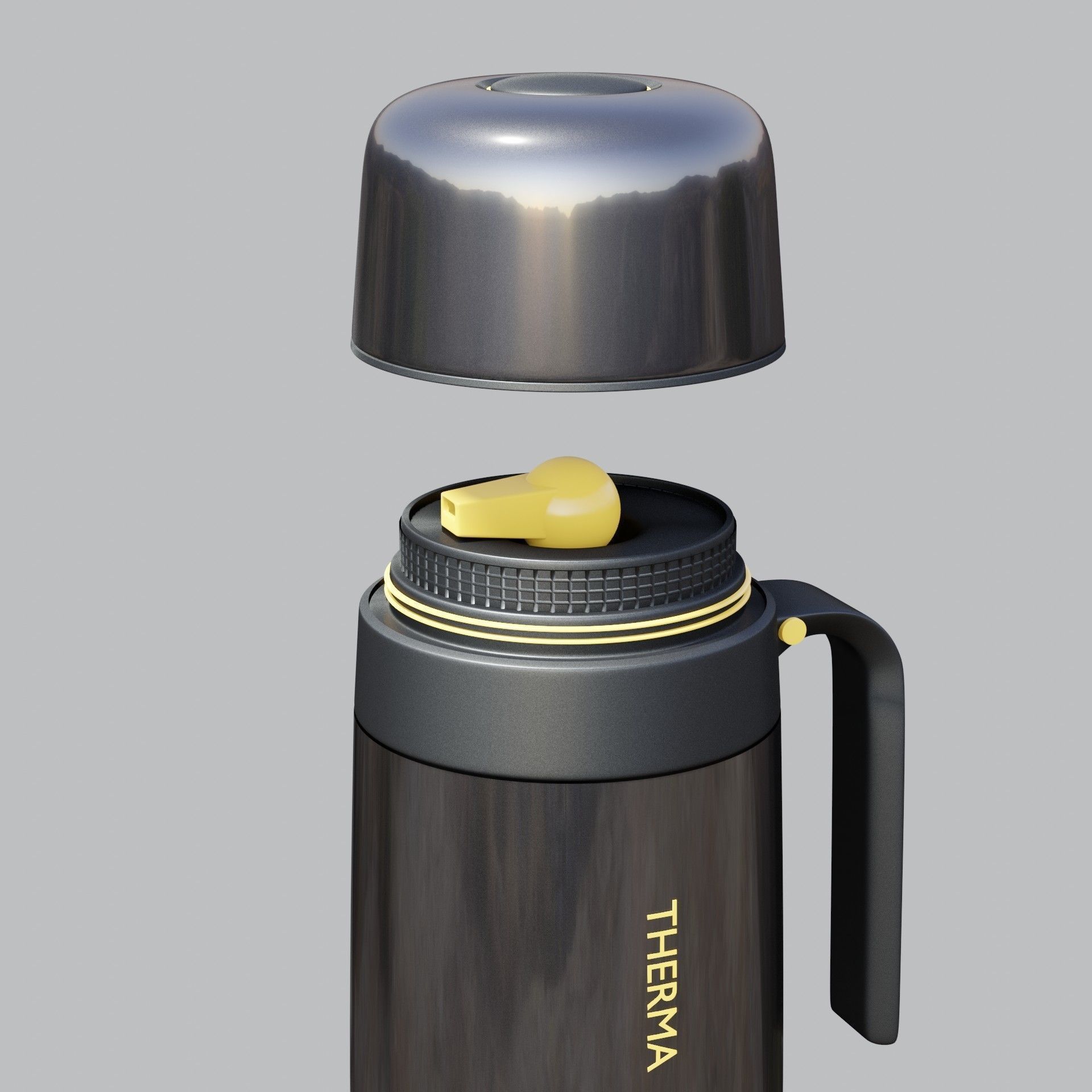Thermos Bottle  3D model_2