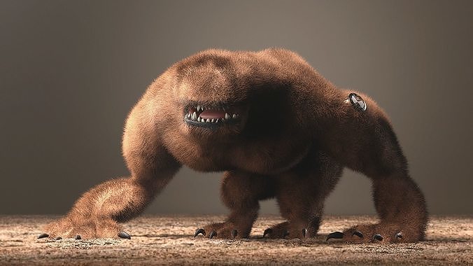 Ben 10  Wildmutt Rigged Low-poly 3D model
