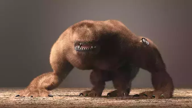 Ben 10  Wildmutt Rigged Low-poly 3D model