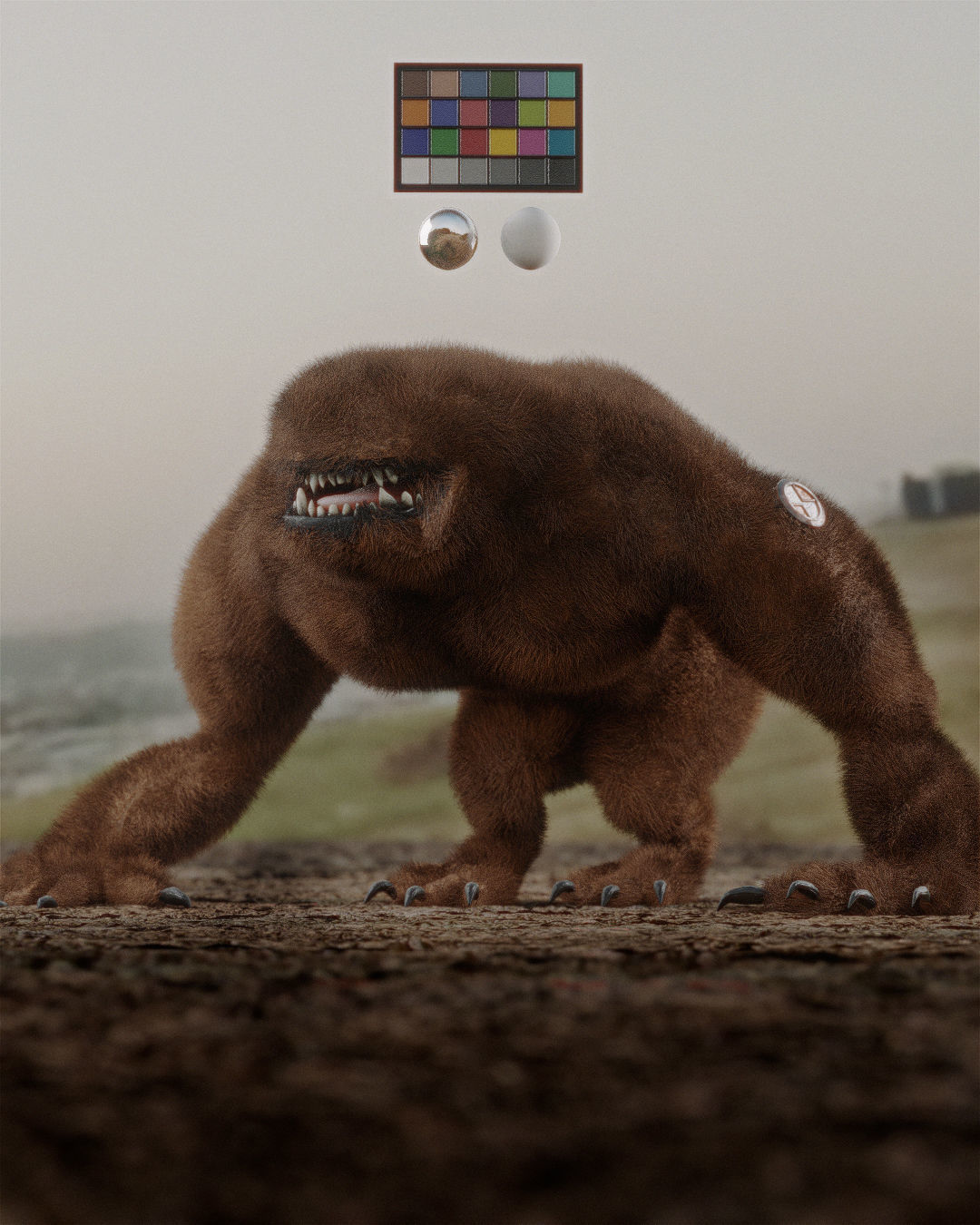 Ben 10  Wildmutt Rigged Low-poly 3D model_5