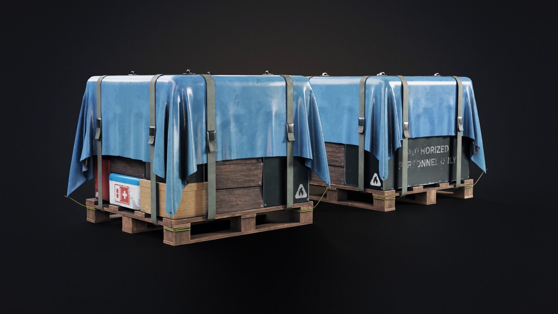 Big Air Drop Low-poly 3D model_4