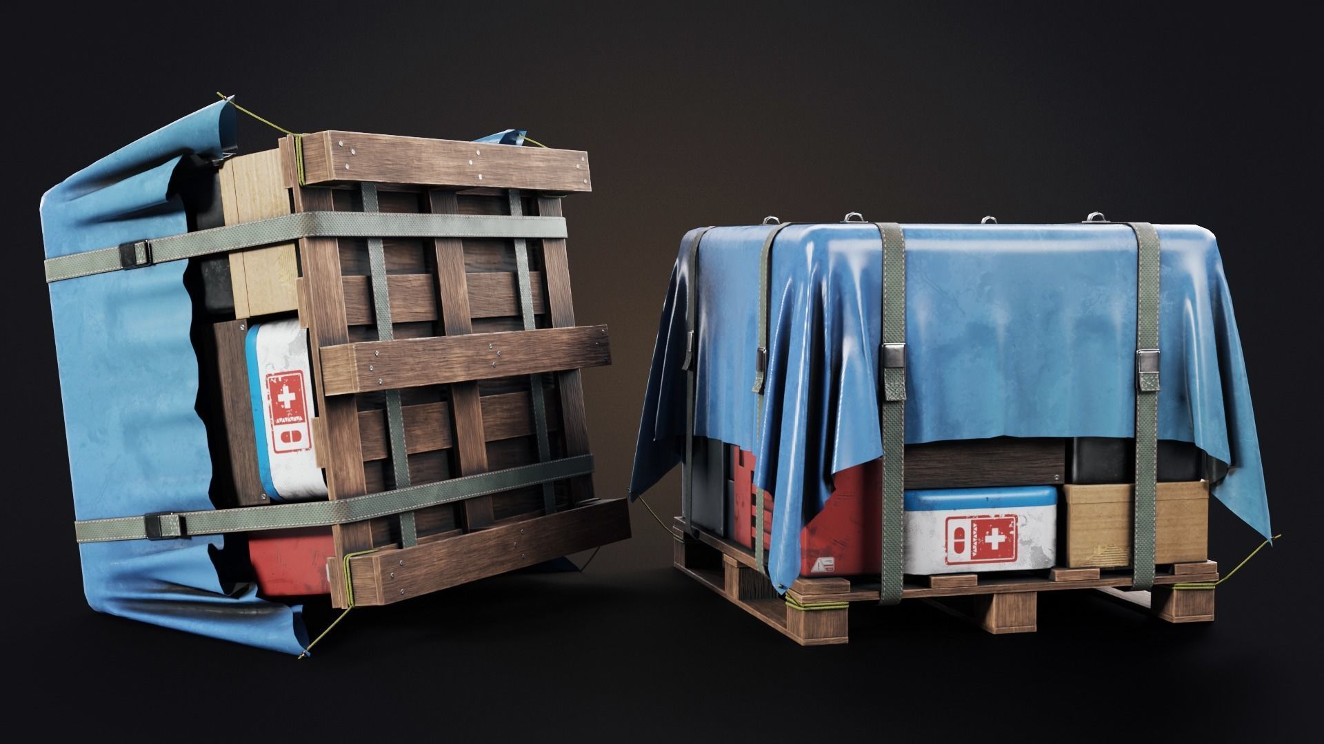 Big Air Drop Low-poly 3D model_2