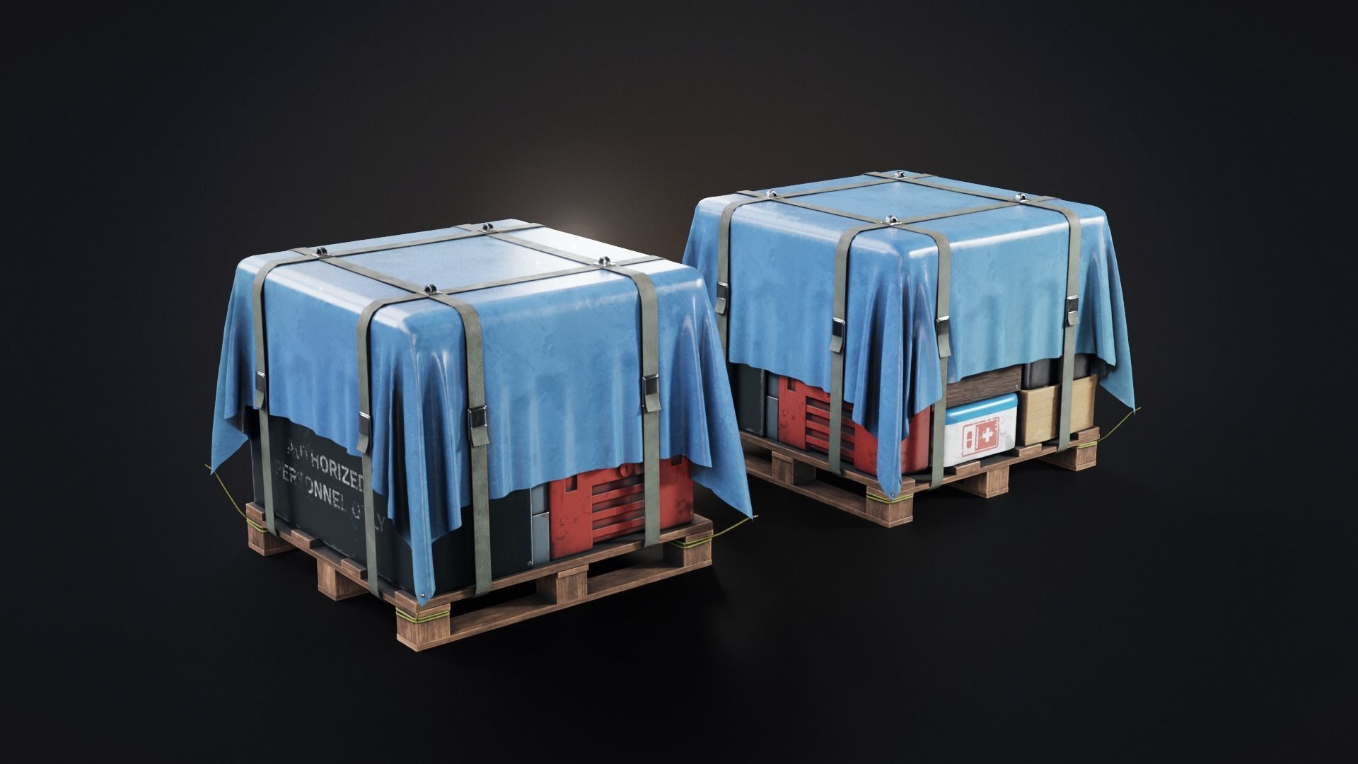 Big Air Drop Low-poly 3D model_3