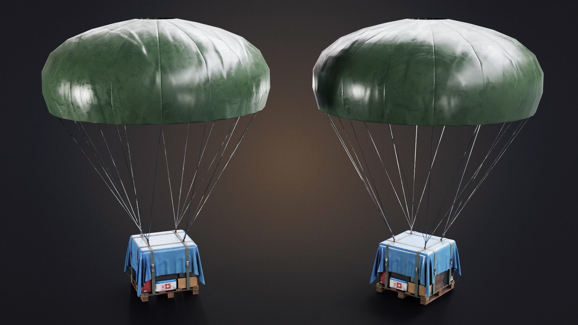 Big Air Drop Low-poly 3D model_12