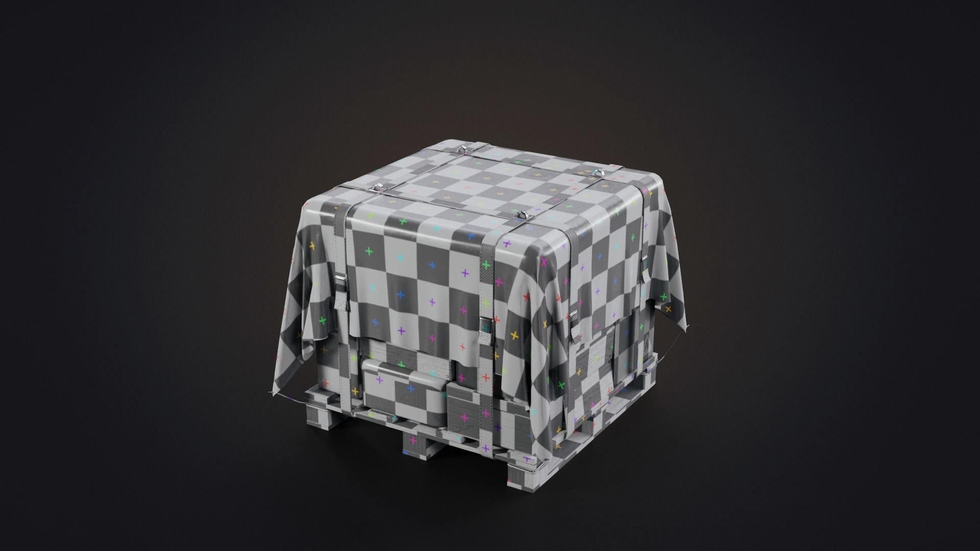 Big Air Drop Low-poly 3D model_8